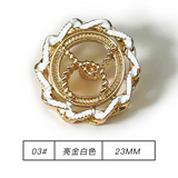 Oil drop sun shape shank button