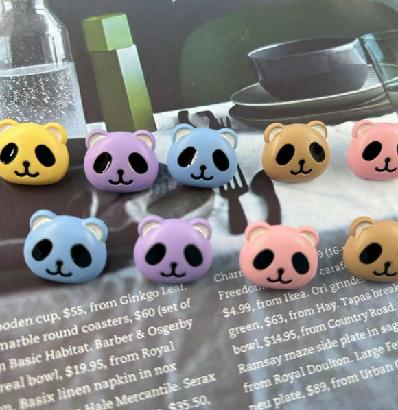 Kids shank button  - Panda