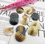 Flat Stick Flower Spot Resin Buttons 4-Holes Button