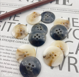 Flat Stick Flower Spot Resin Buttons 4-Holes Button