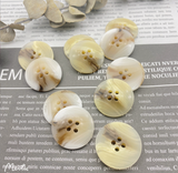 Flat Stick Flower Spot Resin Buttons 4-Holes Button