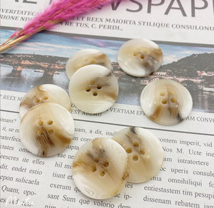 Flat Stick Flower Spot Resin Buttons 4-Holes Button
