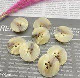Flat Stick Flower Spot Resin Buttons 4-Holes Button