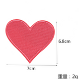 Emb patches - Heart(Iron On)