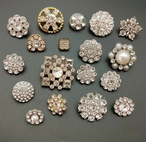 New - diamante buttons