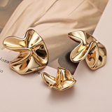 NEW-Scrunched metal shank buttons