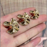 NEW-Scrunched metal shank buttons