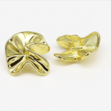 NEW-Scrunched metal shank buttons