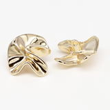 NEW-Scrunched metal shank buttons