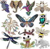 New - Diamante broches