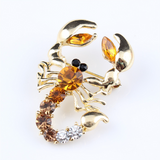Scorpions brooches with dimanate