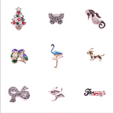 Flamingo bird brooches