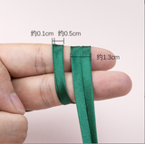 Satin Bias Tape (10mm) Double Fold Satin Binding Bias Ribbon