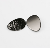 Egg shape metal shank buttons
