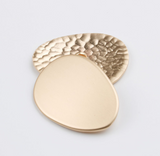 Egg shape metal shank buttons