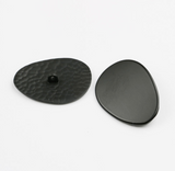 Egg shape metal shank buttons