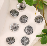 Crest Emblem Metal Shank Buttons
