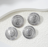 Crest Emblem Metal Shank Buttons