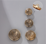 Crest Emblem Metal Shank Buttons
