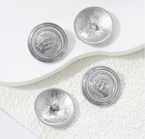 Crest Emblem Metal Shank Buttons