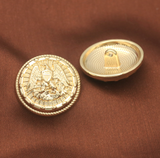 Eagle metal shank buttons