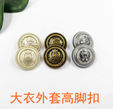 Vintage British Style Metal Buttons Wheat Ear Shield Badge College Style