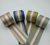 New - 50mm wide nylong webbing with lurex threading