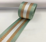 New - 50mm wide nylong webbing with lurex threading