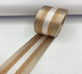 New - 50mm wide nylong webbing with lurex threading