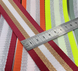 New - 50mm wide nylong webbing with lurex threading