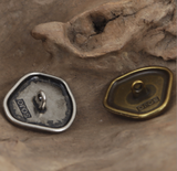 New - Swirle metal shank buttons