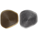 New - Swirle metal shank buttons