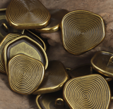 New - Swirle metal shank buttons