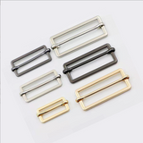 Flat threading metal slider