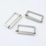 Flat threading metal slider