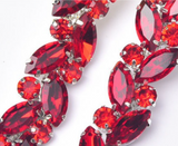 Custom Colors Precious Glass Rhinestone Chain Trim for Clothes/shoes/bags Accessories