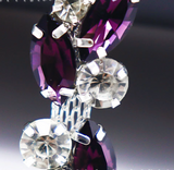 Custom Colors Precious Glass Rhinestone Chain Trim for Clothes/shoes/bags Accessories
