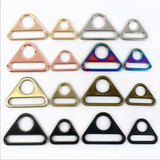 {2025 NEW}Metal Adjuster Triangle Ring with Bar Swivel Clip D Dee Buckle
