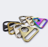 {2025 NEW}Metal Adjuster Triangle Ring with Bar Swivel Clip D Dee Buckle