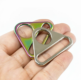 {2025 NEW}Metal Adjuster Triangle Ring with Bar Swivel Clip D Dee Buckle