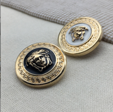 {2025 New)Vintage Versace Black Medusa Buttons