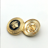 {2025 New)Vintage Versace Black Medusa Buttons
