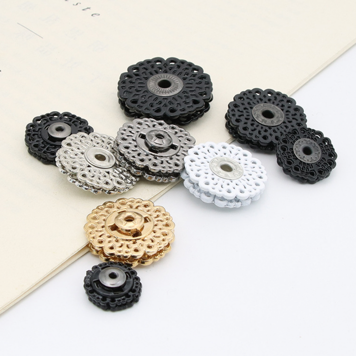{2026 NEW} Snowflake metal snaps – www.jimmybuttons.com.au
