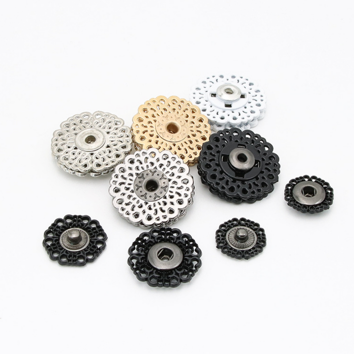 {2026 NEW} Snowflake metal snaps – www.jimmybuttons.com.au
