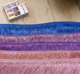 Lurex threading fringe