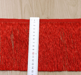 Lurex threading fringe
