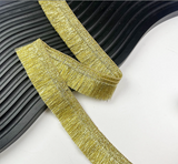 Lurex threading fringe
