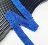 Lurex threading fringe