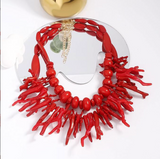 {2026 NEW}exaggerated acrylic beaded necklace womens fashion