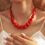 {2026 NEW}exaggerated acrylic beaded necklace womens fashion